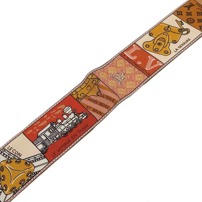 【日本直送】ルイ・ヴィトン LOUIS VUITTON バンドーBB スカーフ ジュドゥルイ M70856 シルク 茶/赤 RT0138 レディース【中古】