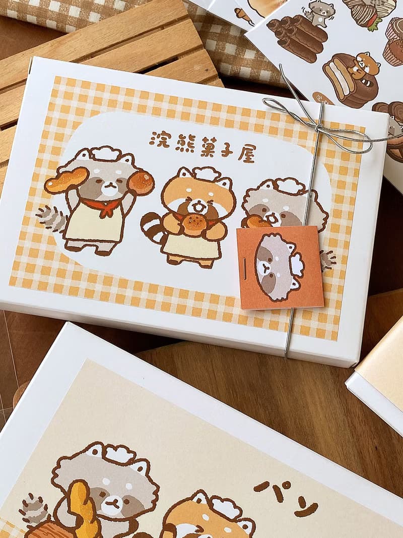 浣熊菓子屋/麵包禮物盒/手工包裝/交換禮物/禮盒/聖誕禮盒