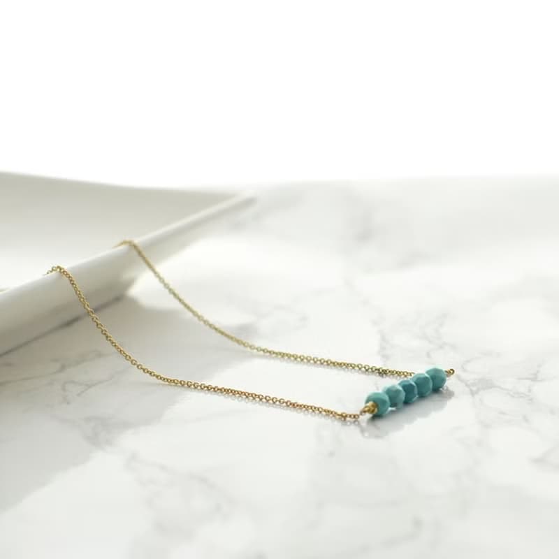 Necklace/Turquoise Necklece/項鍊 綠松石 鏈 夏天