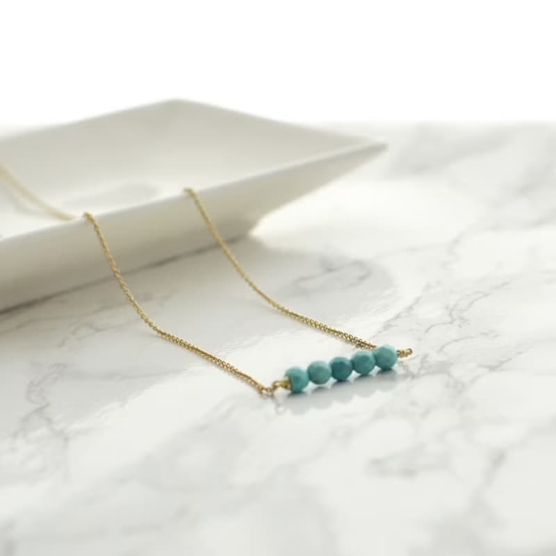Necklace/Turquoise Necklece/項鍊 綠松石 鏈 夏天
