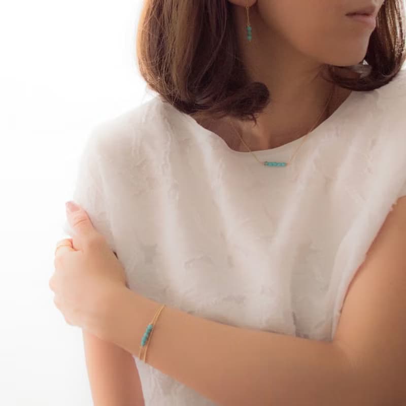 Necklace/Turquoise Necklece/項鍊 綠松石 鏈 夏天