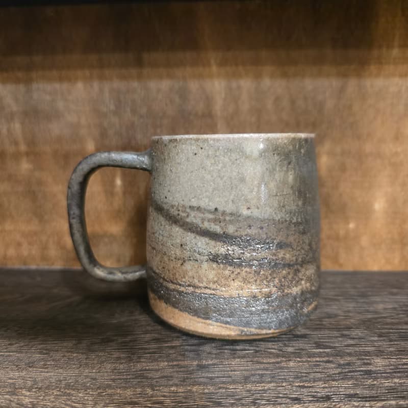 柴燒陶絞泥馬克杯 / 咖啡杯