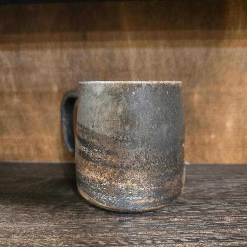 柴燒陶絞泥馬克杯 / 咖啡杯
