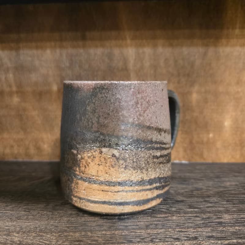 柴燒陶絞泥馬克杯 / 咖啡杯
