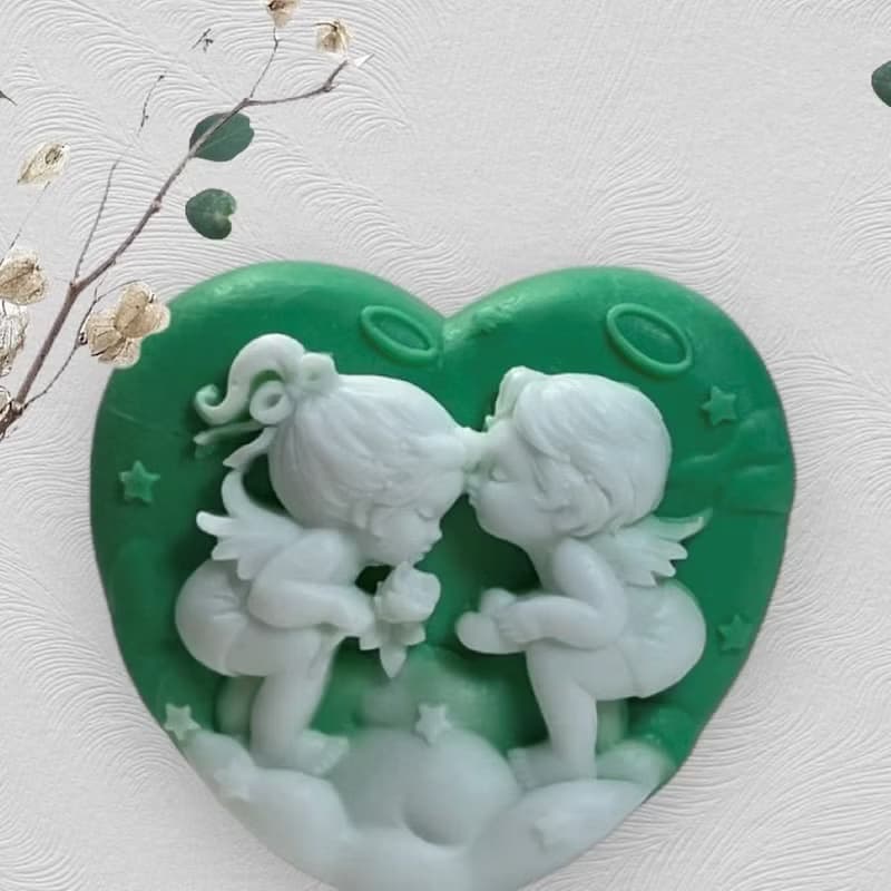 精油香氛皂 愛心天使之吻 手工皂 精緻造型 豐富香氣 快速出貨