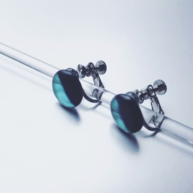 Bicolour Earring Circle / Cl