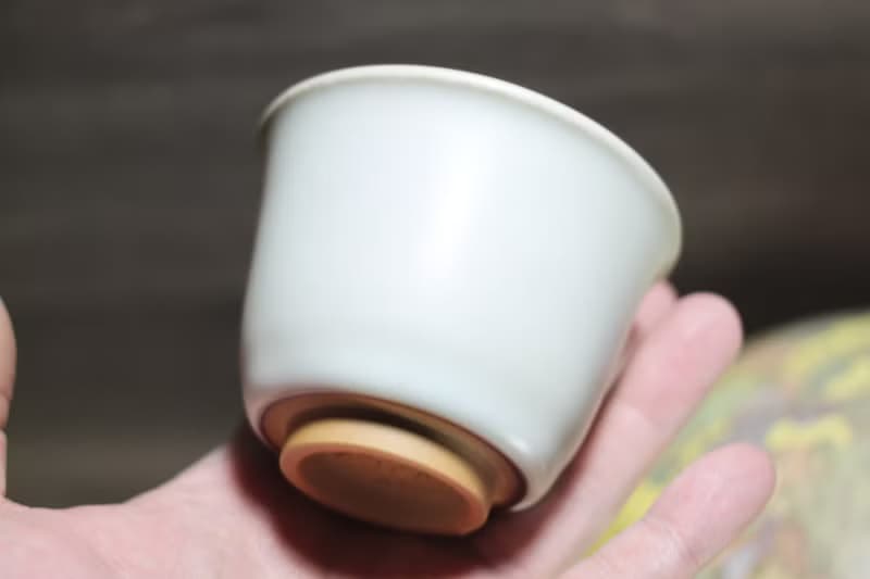 【送禮好物】140ml 汝窯 茶杯 銅紅彩繪 陶藝名家葉敏祥手作