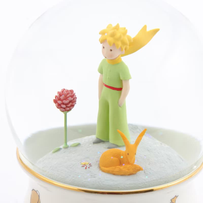 小王子與玫瑰、狐狸的相遇 水晶球音樂盒 生日情人聖誕交換禮物
