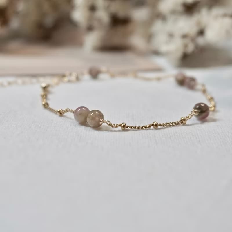 ll 西瓜碧璽手鍊 ll 美國14kgf包金 西瓜碧璽手鍊 Tourmaline
