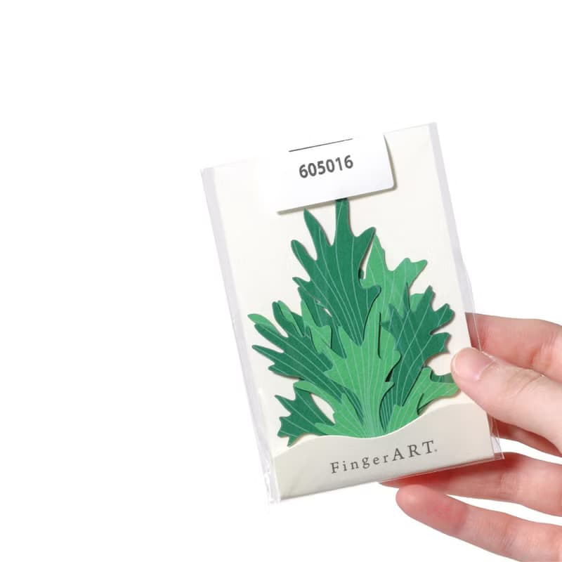【立體植物貼紙】 鹿角蕨 (605016) FingerART紙雕紙藝術