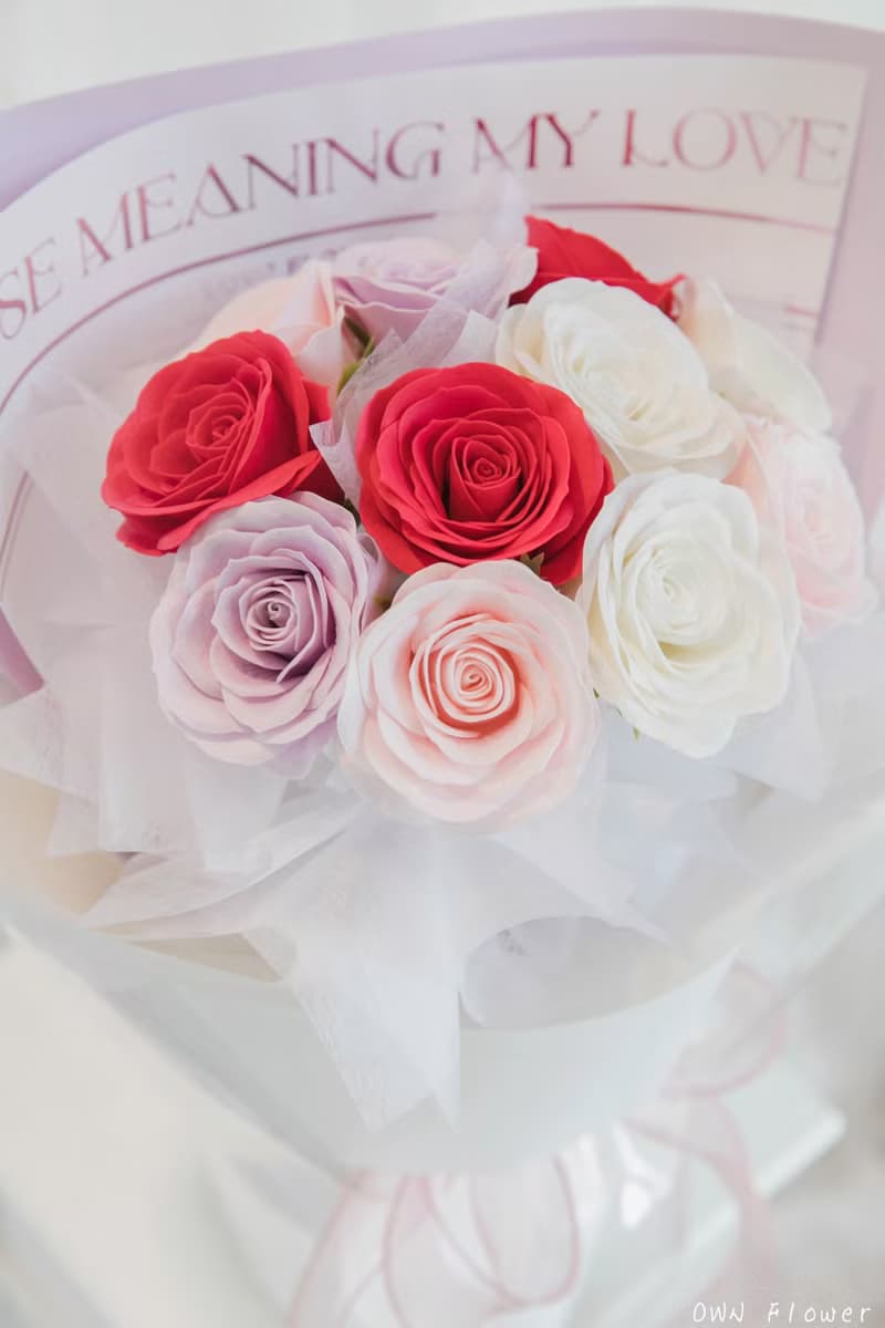 繽紛玫瑰花束/香皂花束/生日花束/情人節花束/告白花束/永生花束