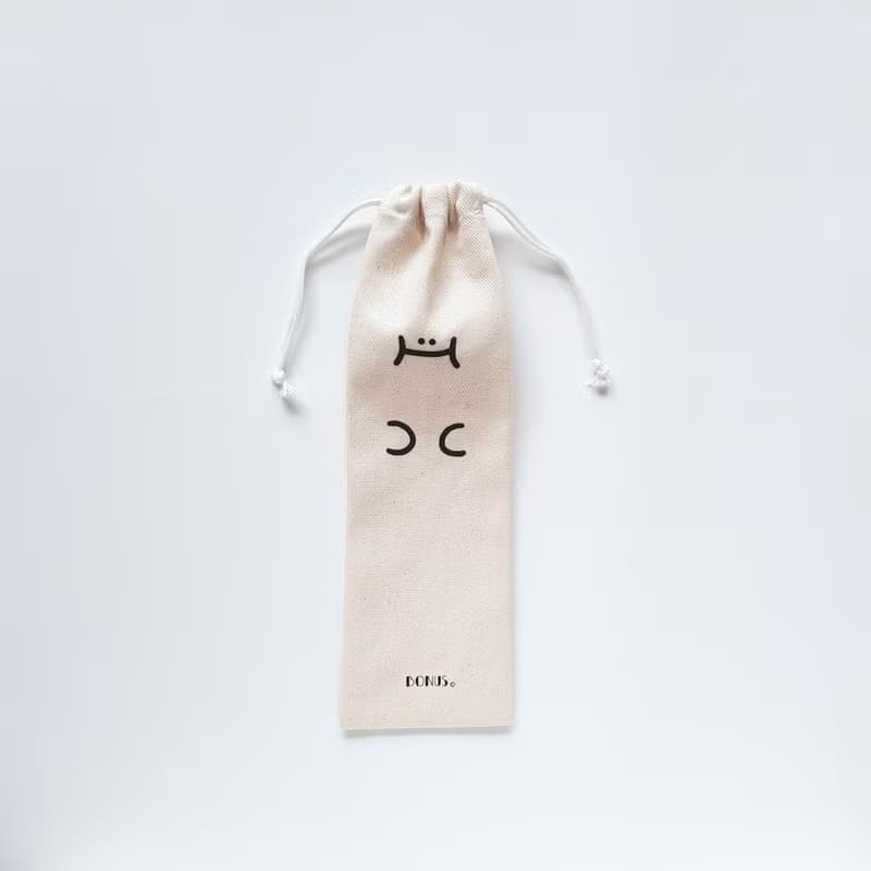 H仔環保吸管收納袋 加長款 - 肥嘟嘟的臉