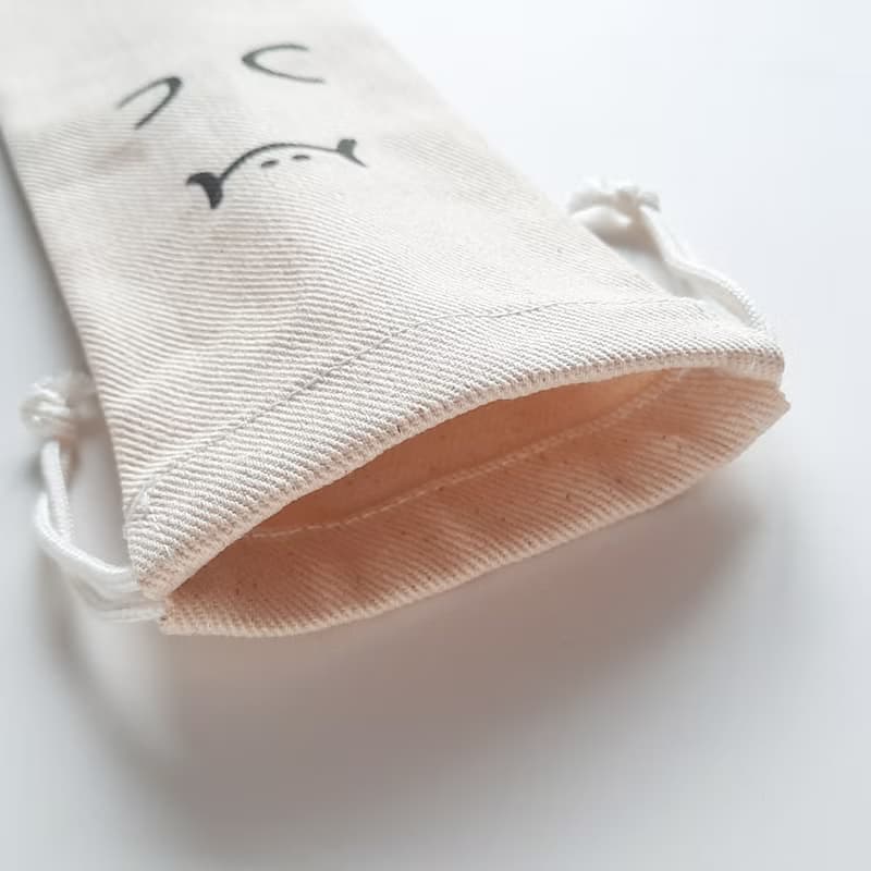 H仔環保吸管收納袋 加長款 - 肥嘟嘟的臉