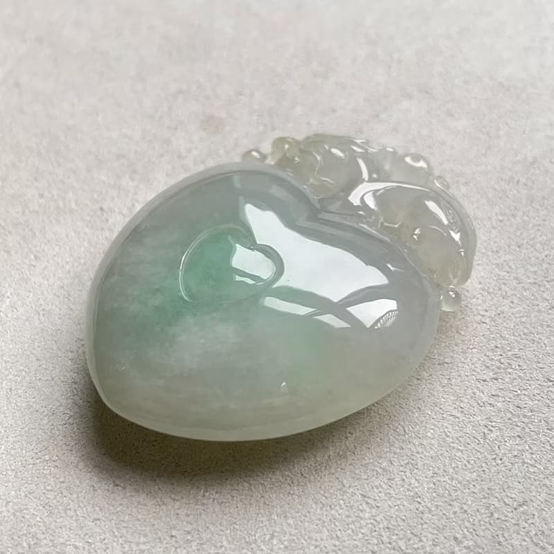 冰種飄綠翡翠好彩頭 | 天然緬甸玉翡翠A貨