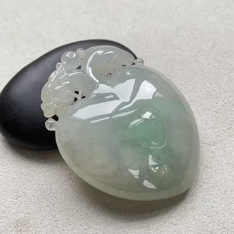 冰種飄綠翡翠好彩頭 | 天然緬甸玉翡翠A貨