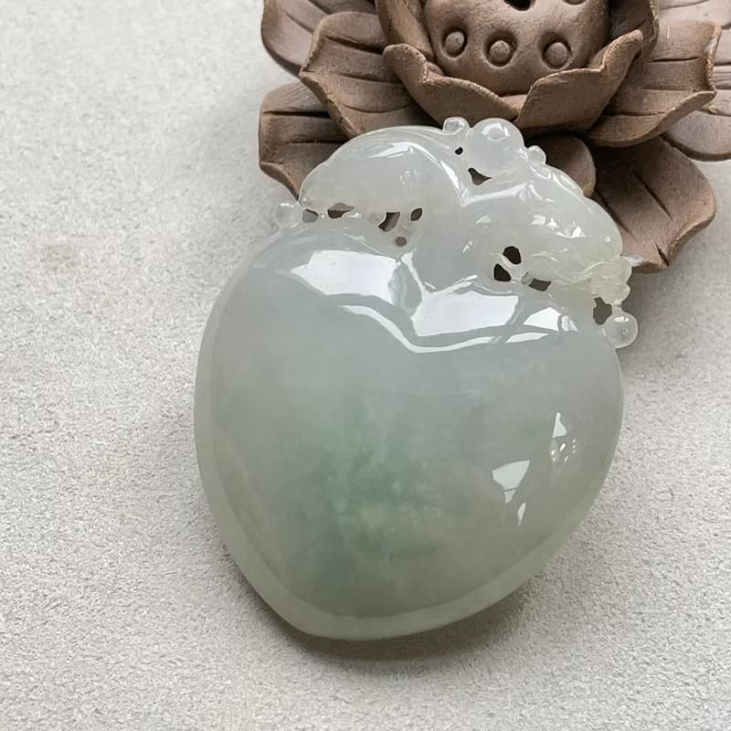 冰種飄綠翡翠好彩頭 | 天然緬甸玉翡翠A貨