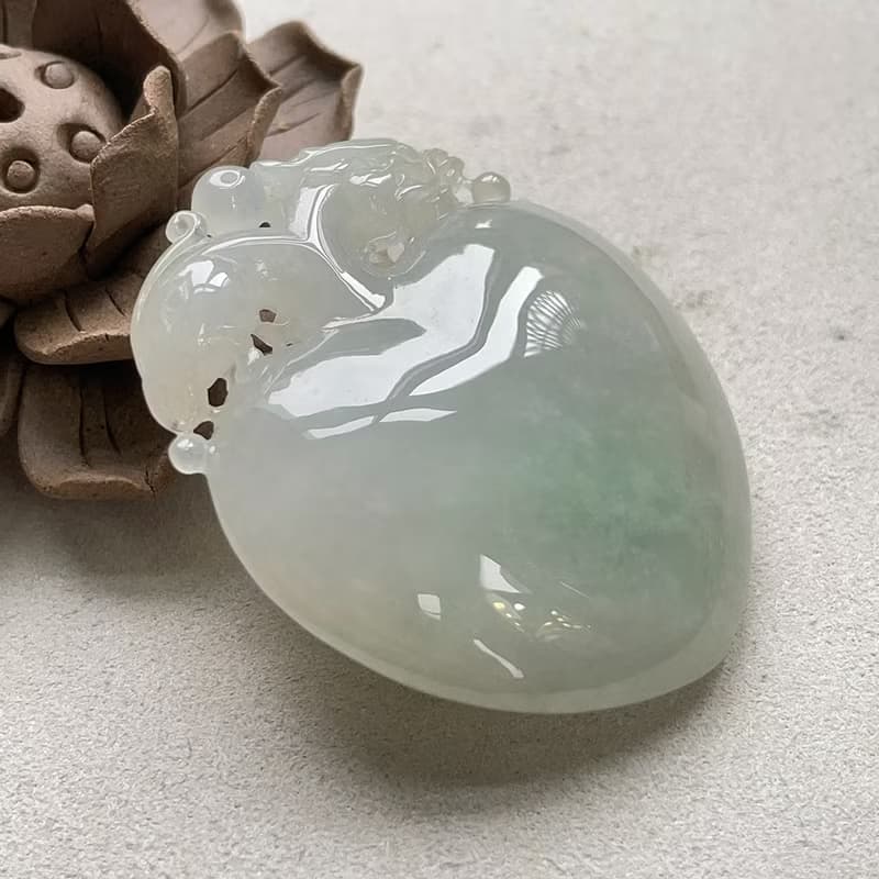 冰種飄綠翡翠好彩頭 | 天然緬甸玉翡翠A貨