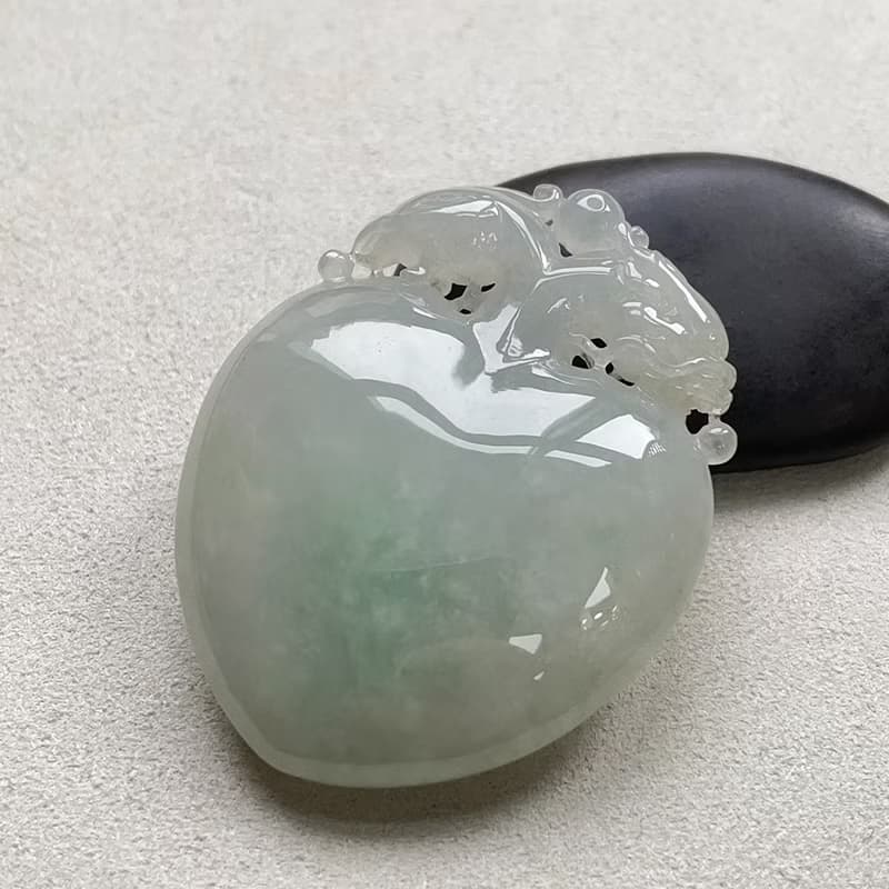 冰種飄綠翡翠好彩頭 | 天然緬甸玉翡翠A貨
