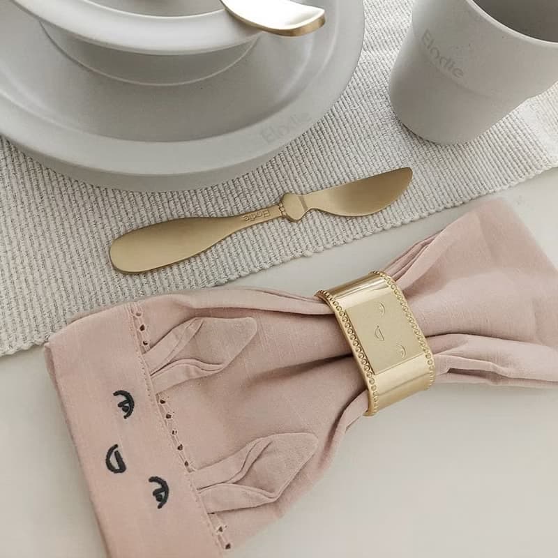 金色兒童餐巾環