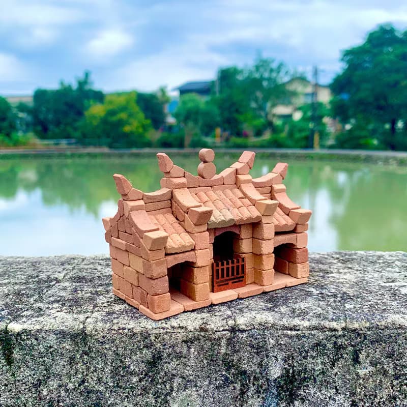 【DIY材料組合包】小寺廟/小磚塊模型/迷你紅磚/台灣傳統築