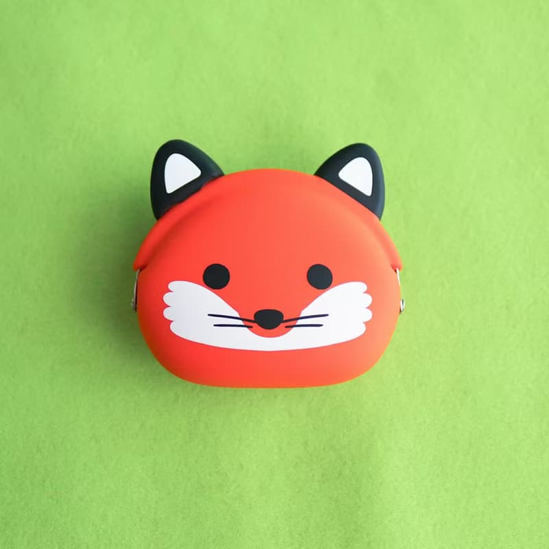 mimi POCHI Friends動物造型矽膠口金包 老虎/狐狸