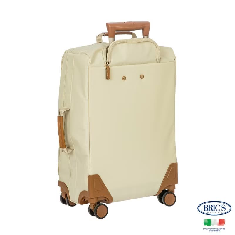 【BRIC' S】X-Travel 20吋 拉鍊拉桿軟箱 登機箱-米白