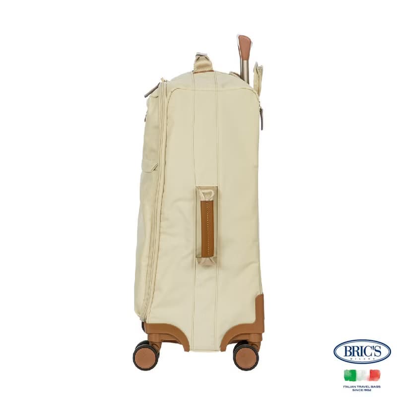 【BRIC' S】X-Travel 20吋 拉鍊拉桿軟箱 登機箱-米白
