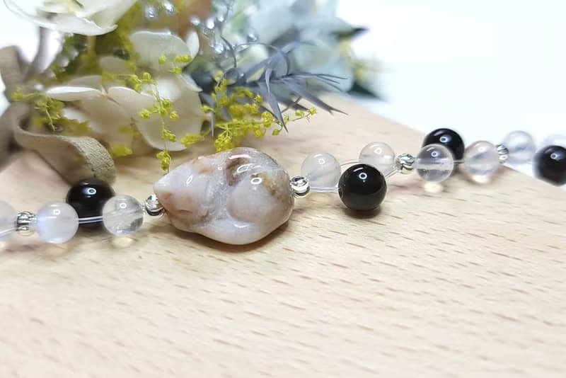 Six Cats 天然石 水晶 設計款 貓 祈福 招財 磁吸手鍊 禮物