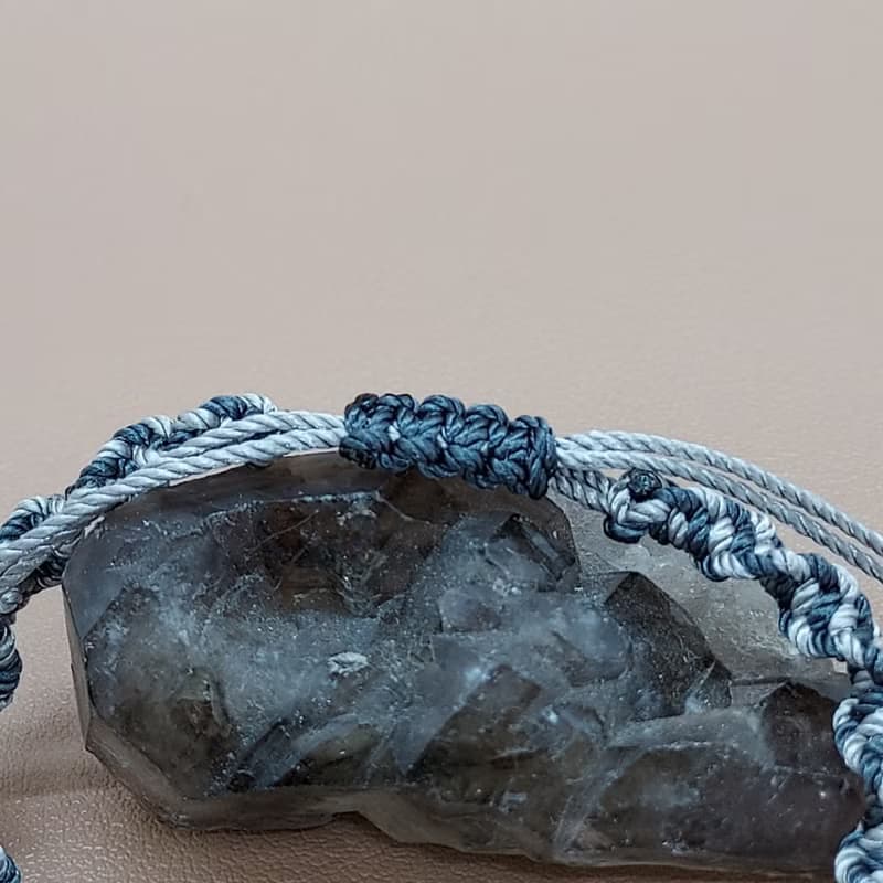 黑玉(黑翡翠)平安扣手繩 - 可作平安符佩戴,去除負能量