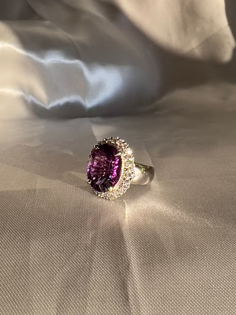 Royal Purple 10 Carat Amethyst Cocktail Ring