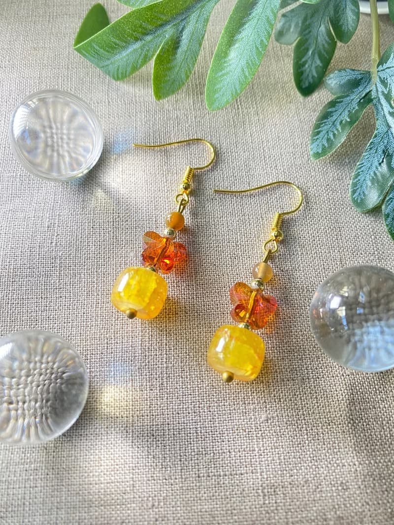 Handmade bead earring