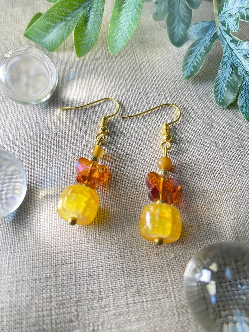 Handmade bead earring
