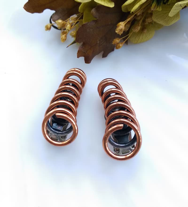 Vintage Jewelry 西洋古董飾品 Renoir 彈簧造型 夾式耳環