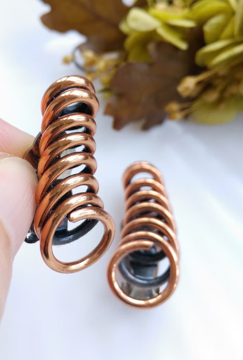 Vintage Jewelry 西洋古董飾品 Renoir 彈簧造型 夾式耳環