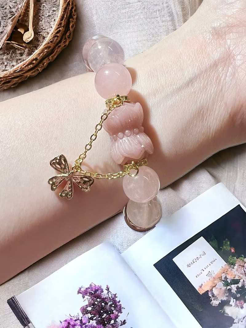 阿拉善瑪瑙 女財神扎基拉姆 粉晶 招桃花 招財-已結緣 接同款訂製
