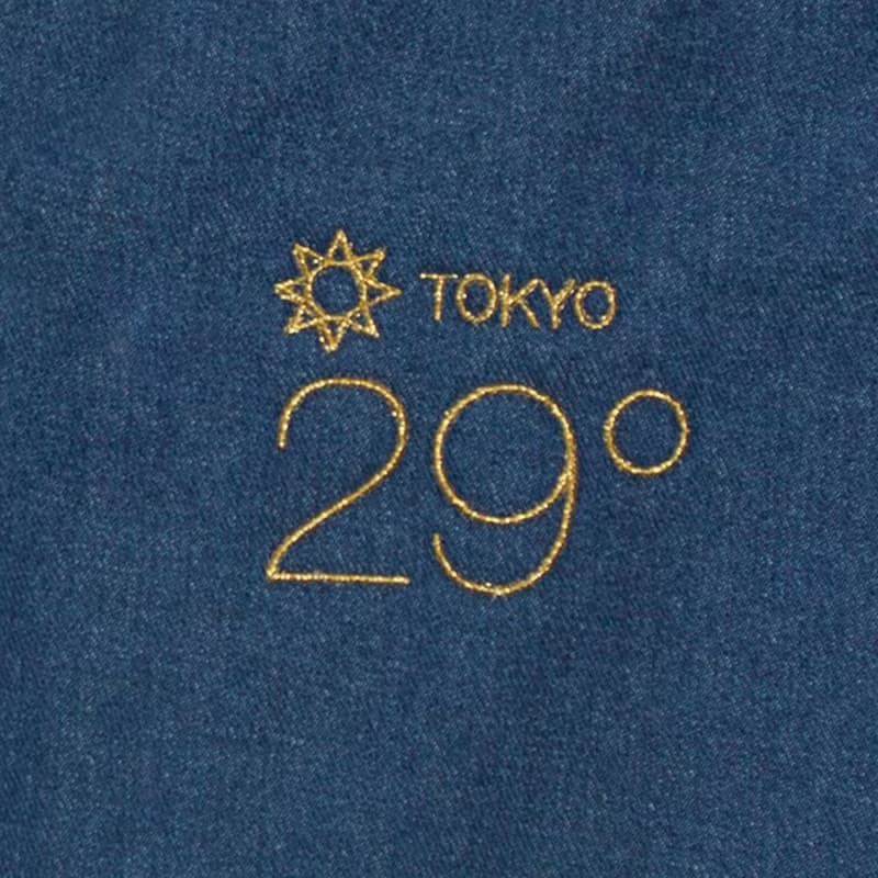 東京の気温　デニム ラージ トートバッグ　Tcollector