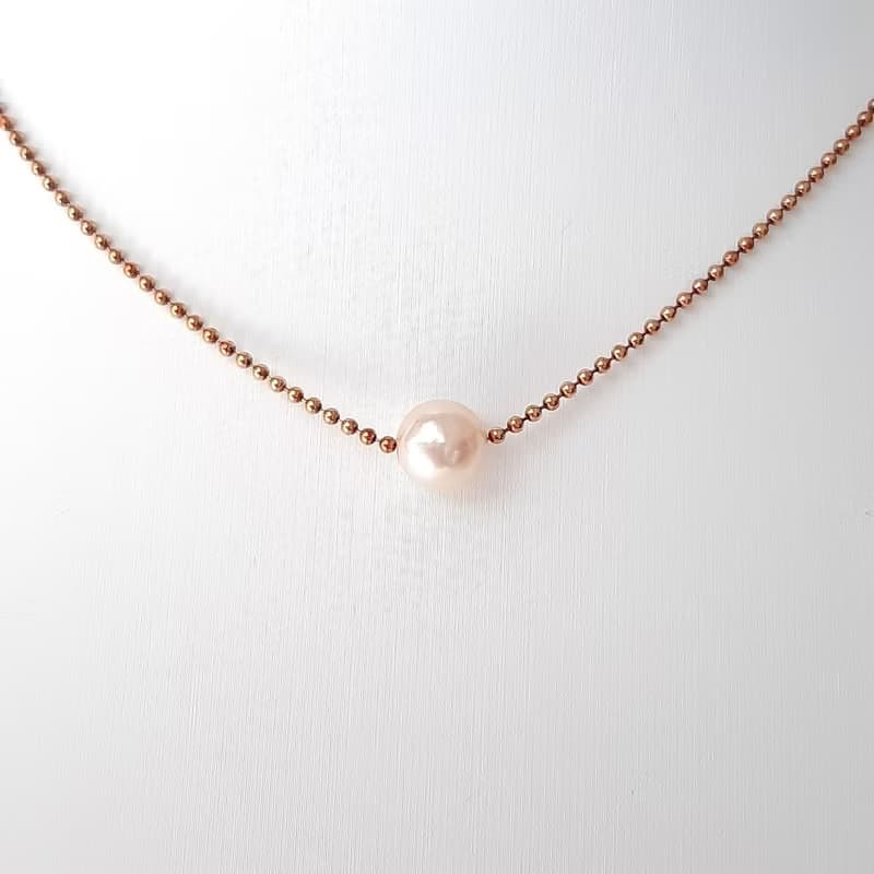 K18　スルーネックレス　あこや真珠　 パールネックレス　あこやパール　日本の真珠　pearl necklace　珍珠項鍊　珍珠项链　진주목걸이