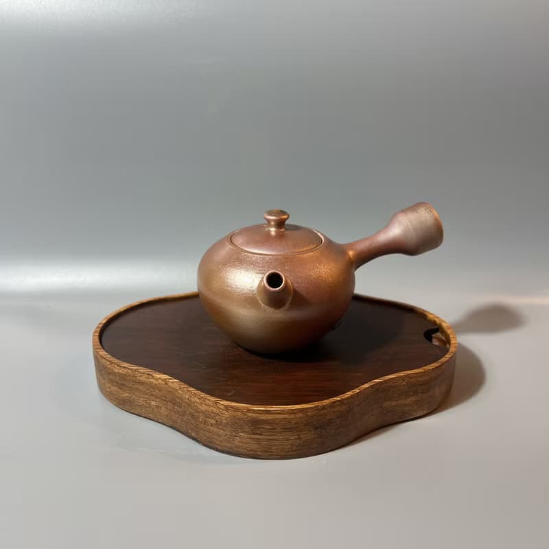 柴燒重落灰古銅金茶壺 / 小平凡手作