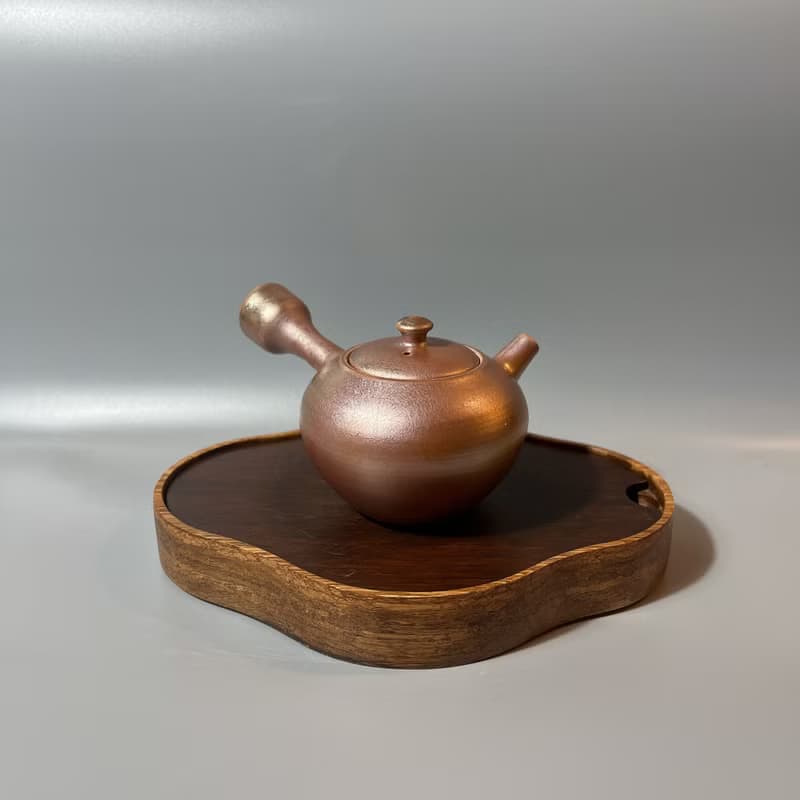 柴燒重落灰古銅金茶壺 / 小平凡手作