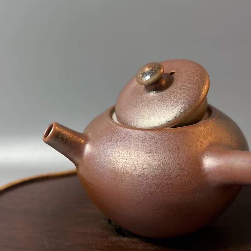柴燒重落灰古銅金茶壺 / 小平凡手作