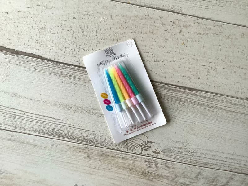 加購區 蛋糕用蠟燭 粉嫩多色/金色 一組10入