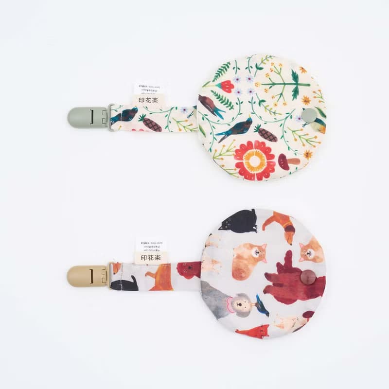 奶嘴夾布套組/藝術家聯名/印花樂 x Soupy Tang/森林萬花筒