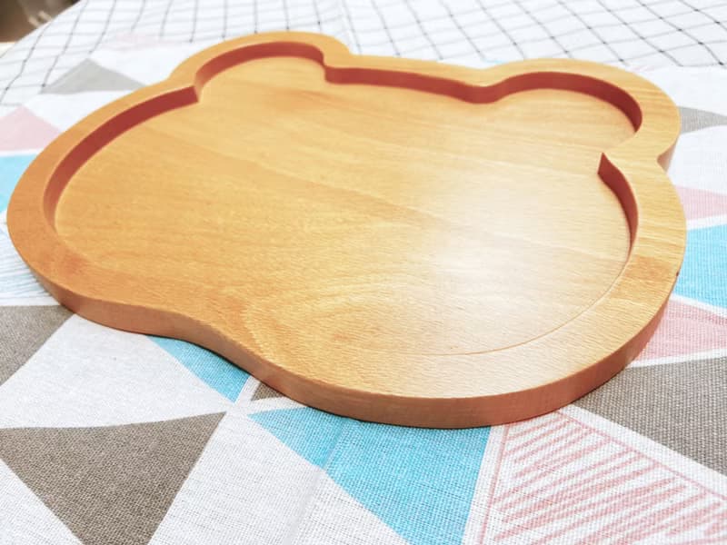 原木木作可愛動物餐盤 -小熊款