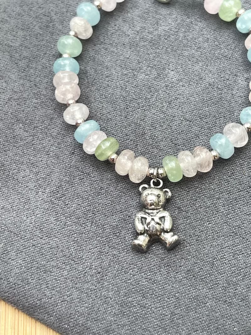 甜甜的糖果與純銀小熊手鍊