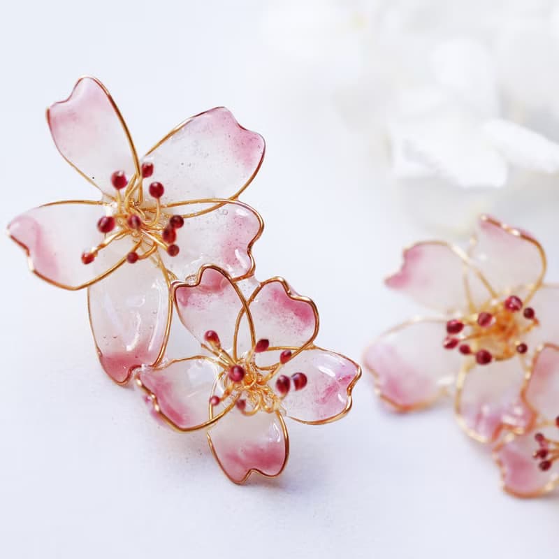 ほんのり桜jewelryピアスorイヤリング