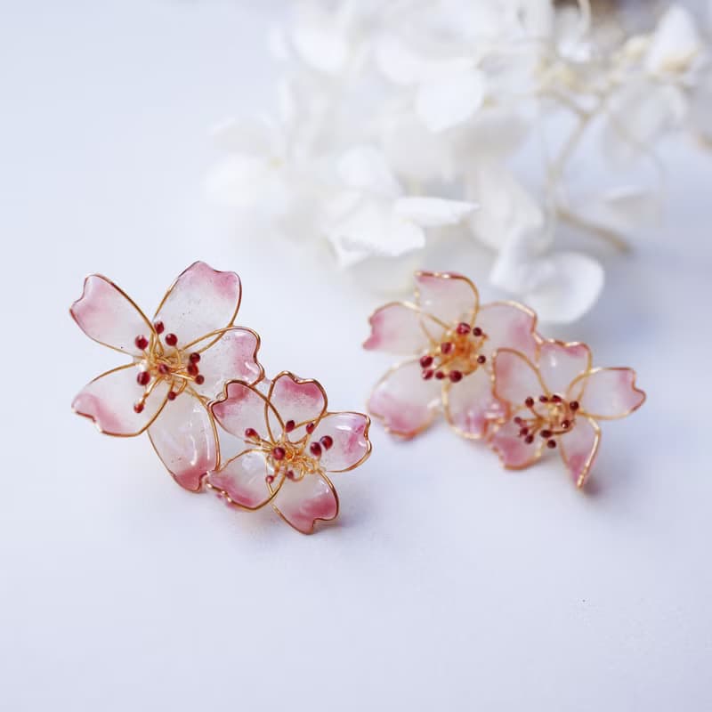 ほんのり桜jewelryピアスorイヤリング