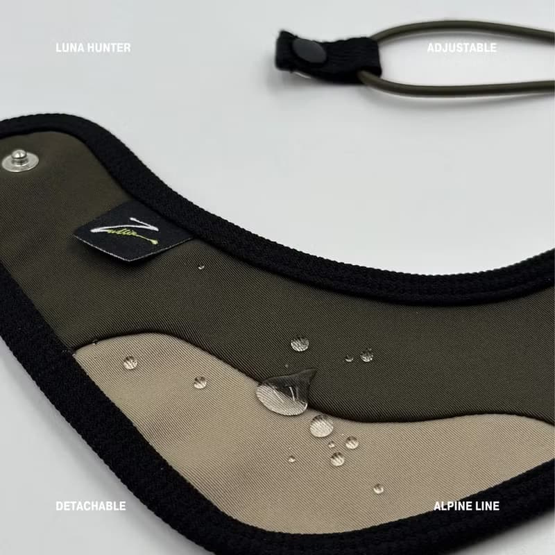 Zuuie 可調節寵物圍巾/頸圈 防水 - 軍綠色