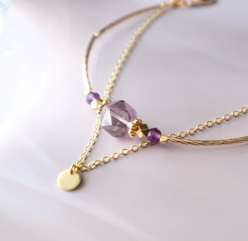 生日石系列 lIl|二月|紫水晶|手鏈|提升學業運|提升集中力|招貴人