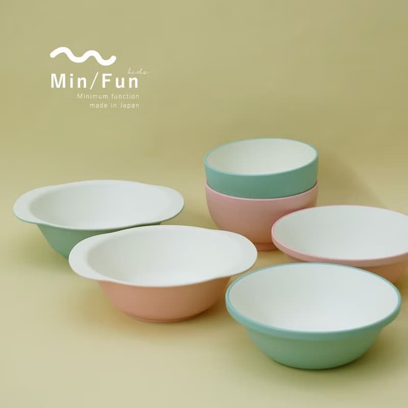min/fun kids Meal Bowl M Rice Snack Soup Noodle Gift Light Cute Made In Japan
