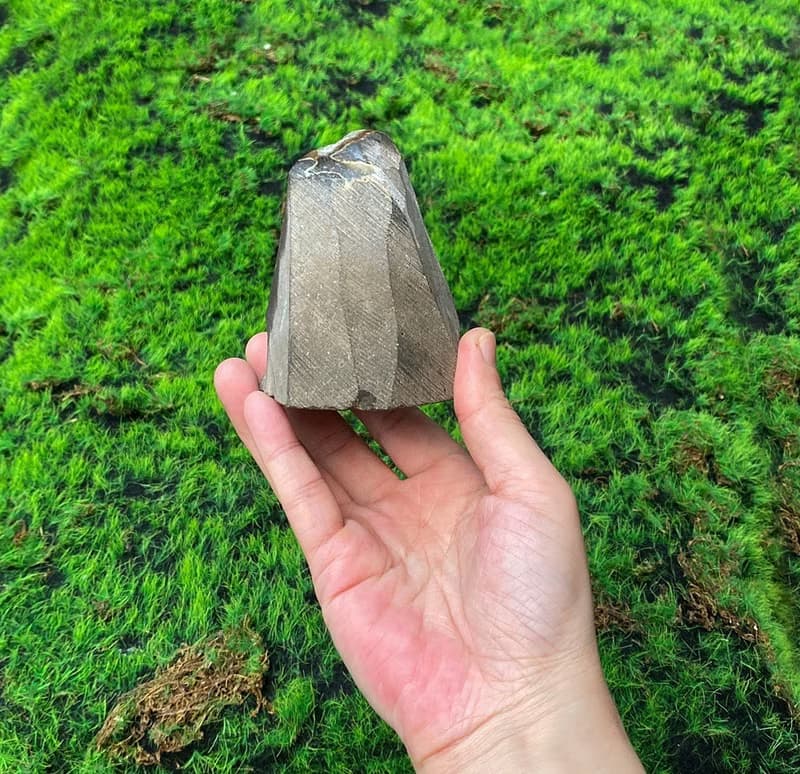 招財開運 能量擺飾-天然異象紫晶鎮共生方解石 財運水晶 消磁淨化
